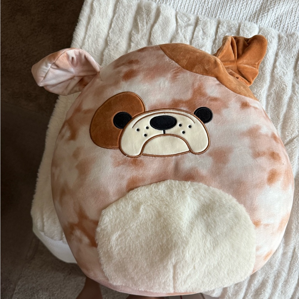 Squishmallows Brown and Cream Stuffed Animal